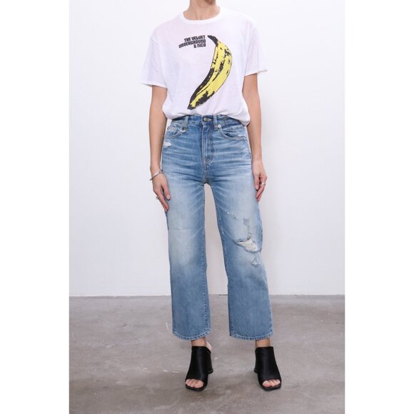 R13 “Camille” high rise jeans in “emory” blue, size 25. Fits like a slim size 24 - Picture 14 of 16